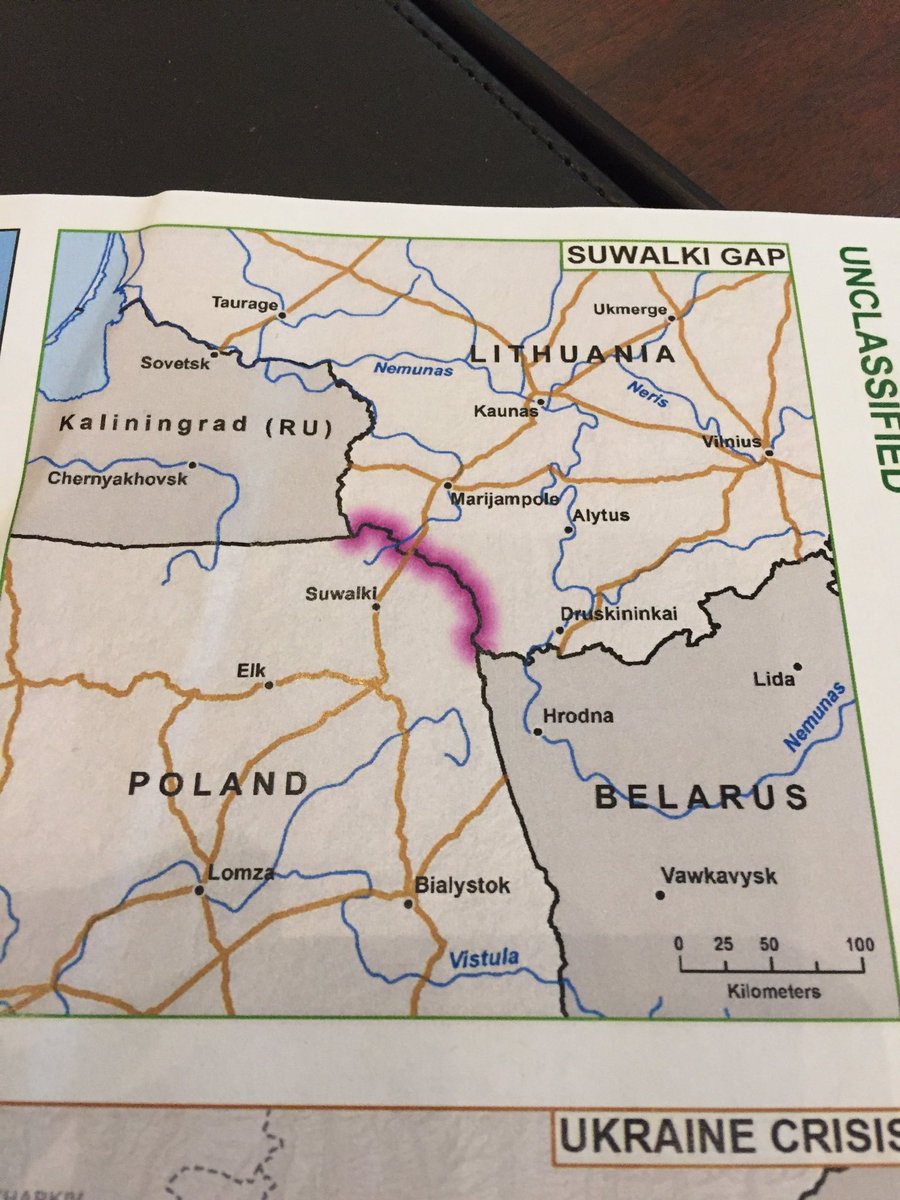 Fulda Gap as iconic Cold War flashpoint replaced by Suwalki Gap btw Poland-Lithuania-Kaliningrad-Belarus #FutureNATO  