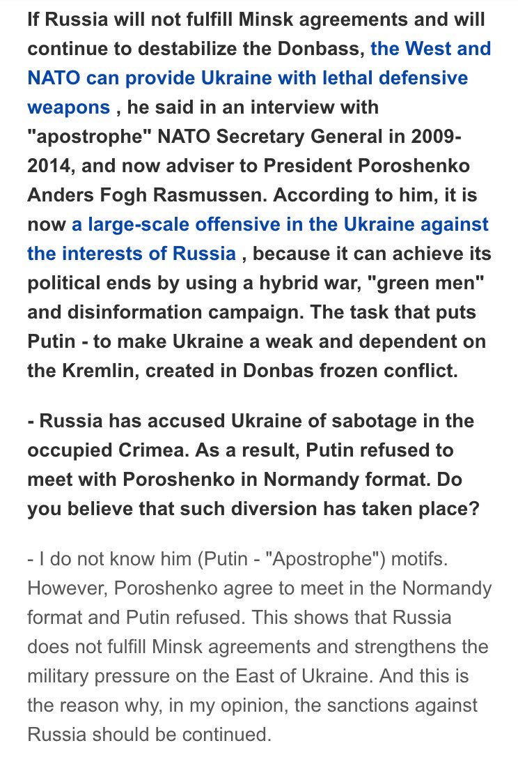 Rasmussen discussed poss. of Russia's green men appearing in Baltics 