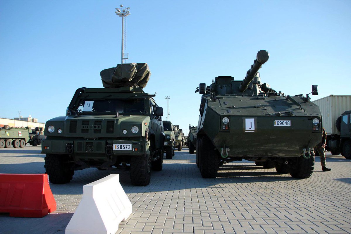 About 350 soldiers and 100 military vehicles has arrived from Belgium to Lithuania, Klaipeda city today