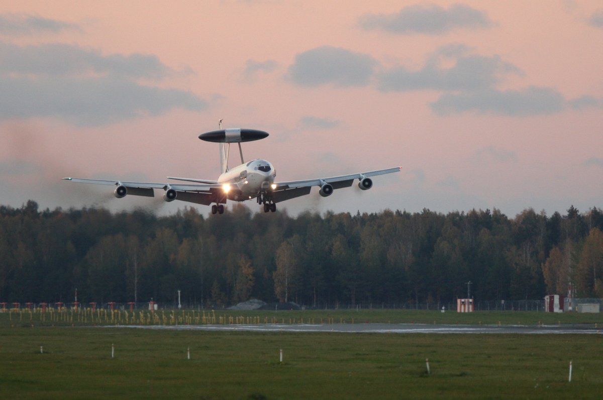 E-3 AWACS today in Riga