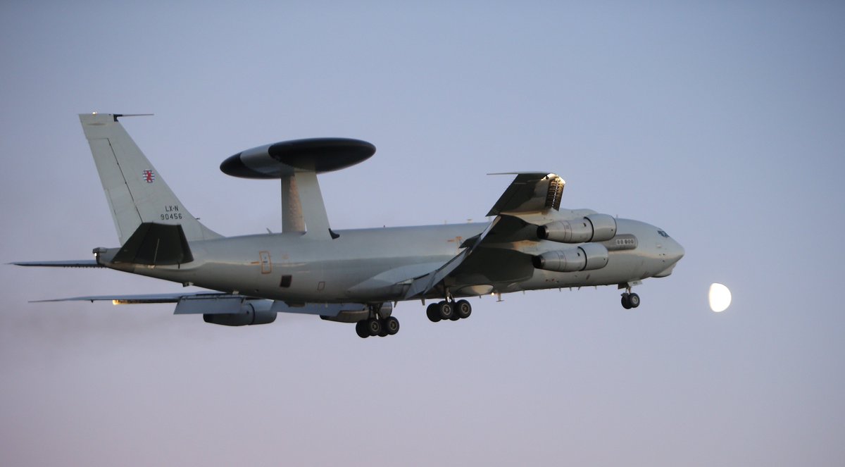 E-3 AWACS today in Riga
