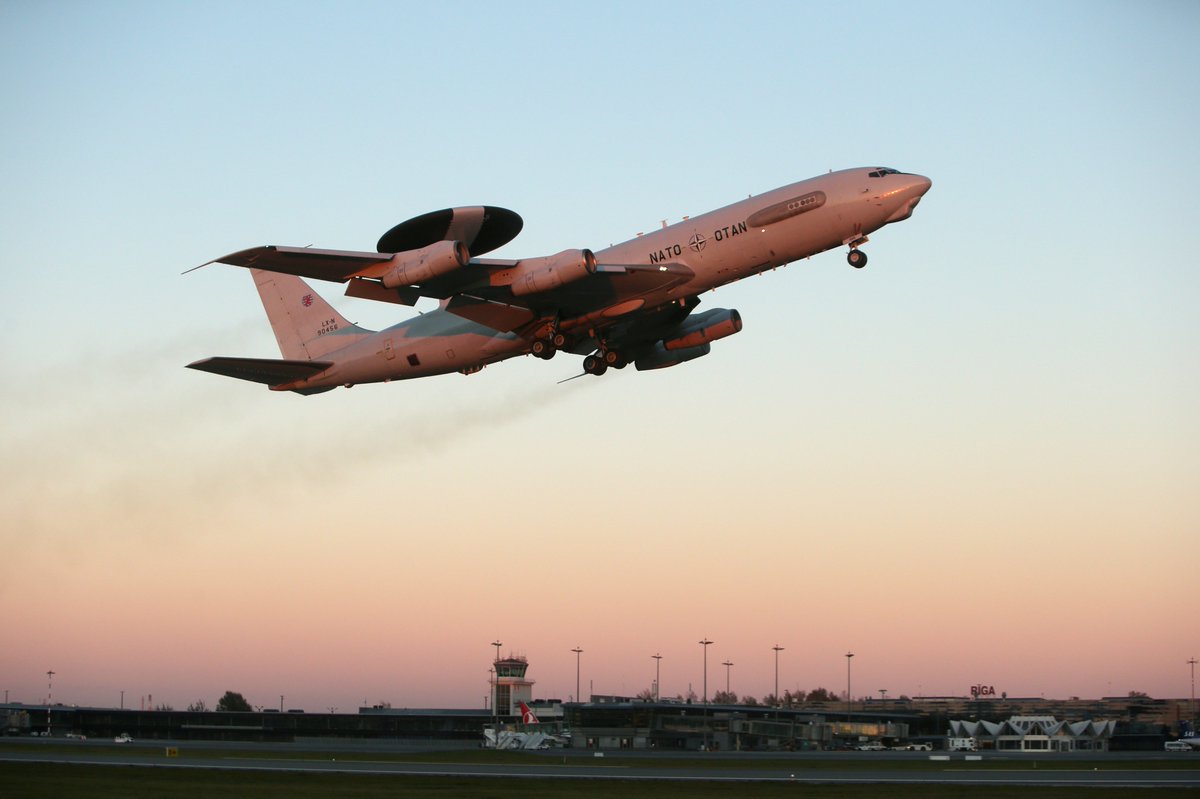 E-3 AWACS today in Riga