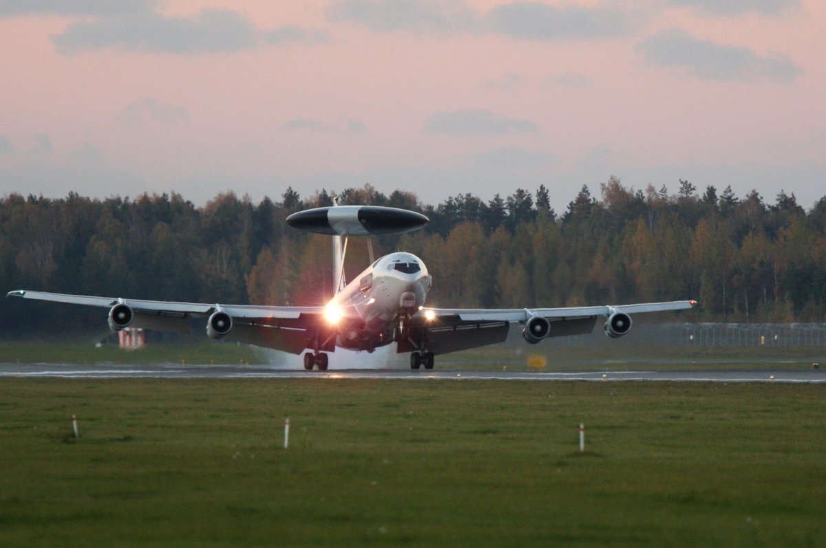 E-3 AWACS today in Riga