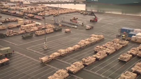 Largest deployment of US armaments since Cold War Arrives in Germany  