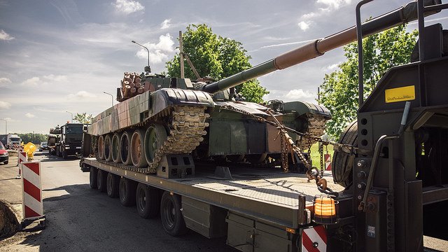 Polish PT-91 tanks are being deployed to Latvia as part of the Canadian-led NATO Battlegroup #eFP