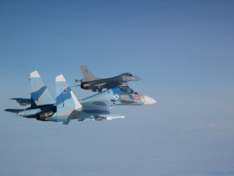 Belgian F-16s intercepted an unidentified aircraft over Baltic Sea, a few hours after the turnover of Baltic Air Policing mission   