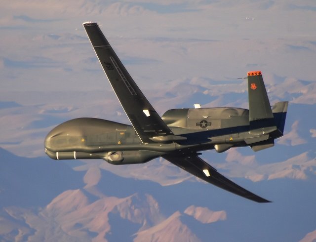 US Air Force  RQ-4B Global Hawk UAV  12-2050 FORTE10   Launched from NAS Sigonella - 52,000 feet over Poland - Baltic mission  