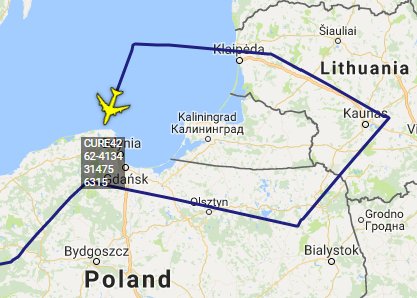 USAF RC-135W 62-4134 CURE42 departed Mildenhall at 0652z - Eastern Poland and Baltic mission   