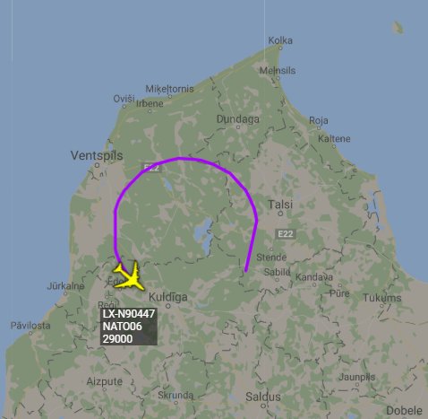 Baltic: NATO E3A AWACS ops Latvia