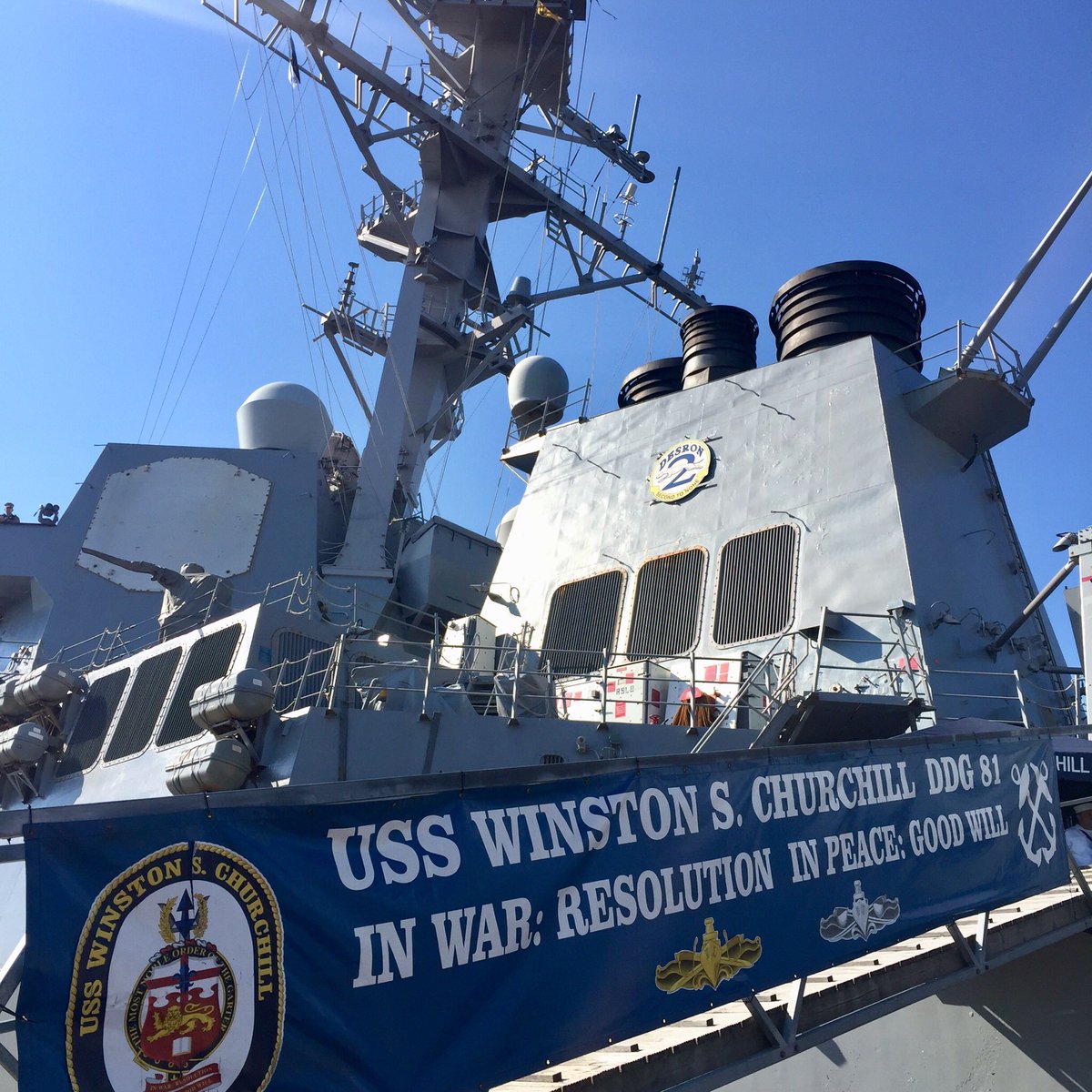 USS Winston S Churchill in Estonia 