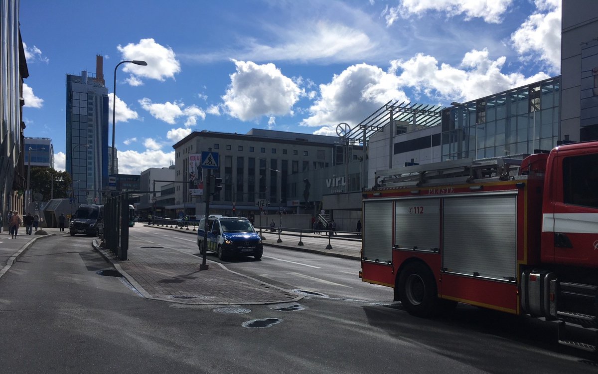 Tallink Hotel evacuated due to bomb threat. Estonia Tallinn    
