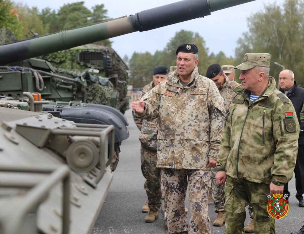 Oleg Belokonev, chief of Belarusian general staff, pays a friendly visit to NATO member Latvia, pledges to strengthen military ties.    