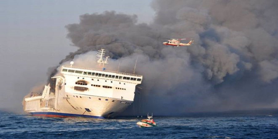 There was an explosion in the engine room on the passenger ferry flying the Lithuanian flag in the Baltic Sea, 335 people were on board, including 37 crew members  
