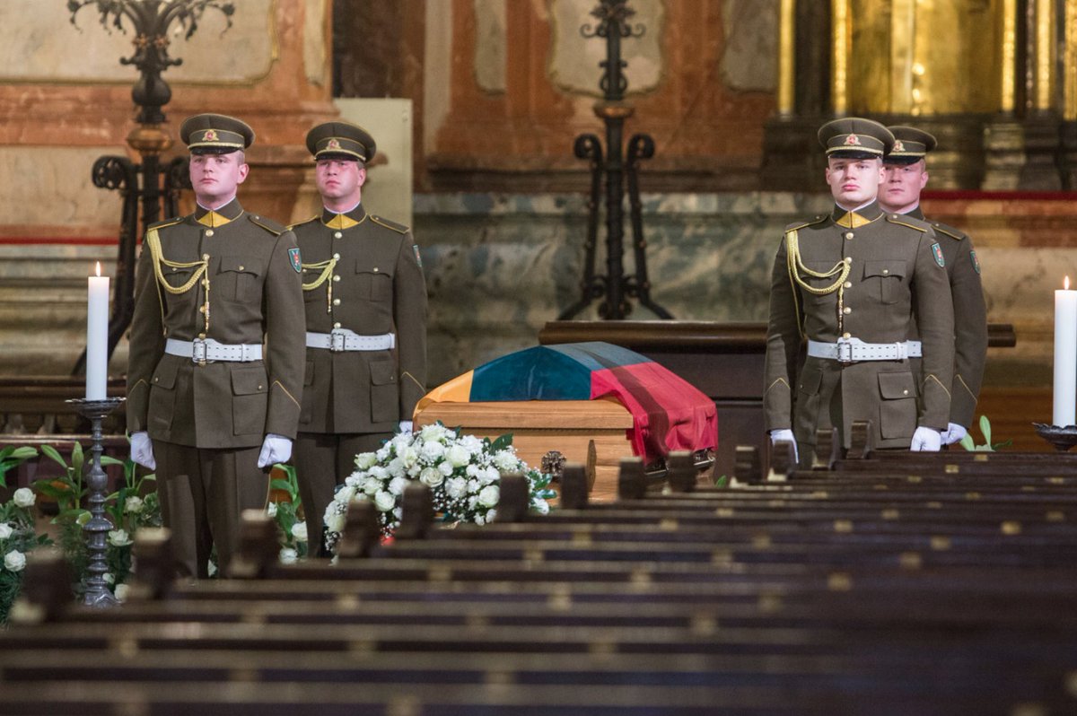 Lithuania pays tribute to anti-Soviet guerrilla hero Adolfas Ramanauskas - Vanagas with state funeral in Vilnius. He was captured by Soviets in 1956, brutally tortured, executed the following year and thrown into an unidentified grave. The remains were identified only this year   