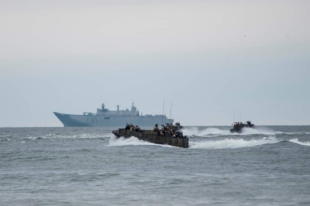 On June 16, 2019, an amphibious landing was counducted at Nemirseta Beach,, by troops participating in the exercise BALTOPS2019. The operation involved  ORPGniezno (822) minelayer-landing ship and ?? Juan Carlos I (L61) amphibious assault ship-aircraft carrier.    