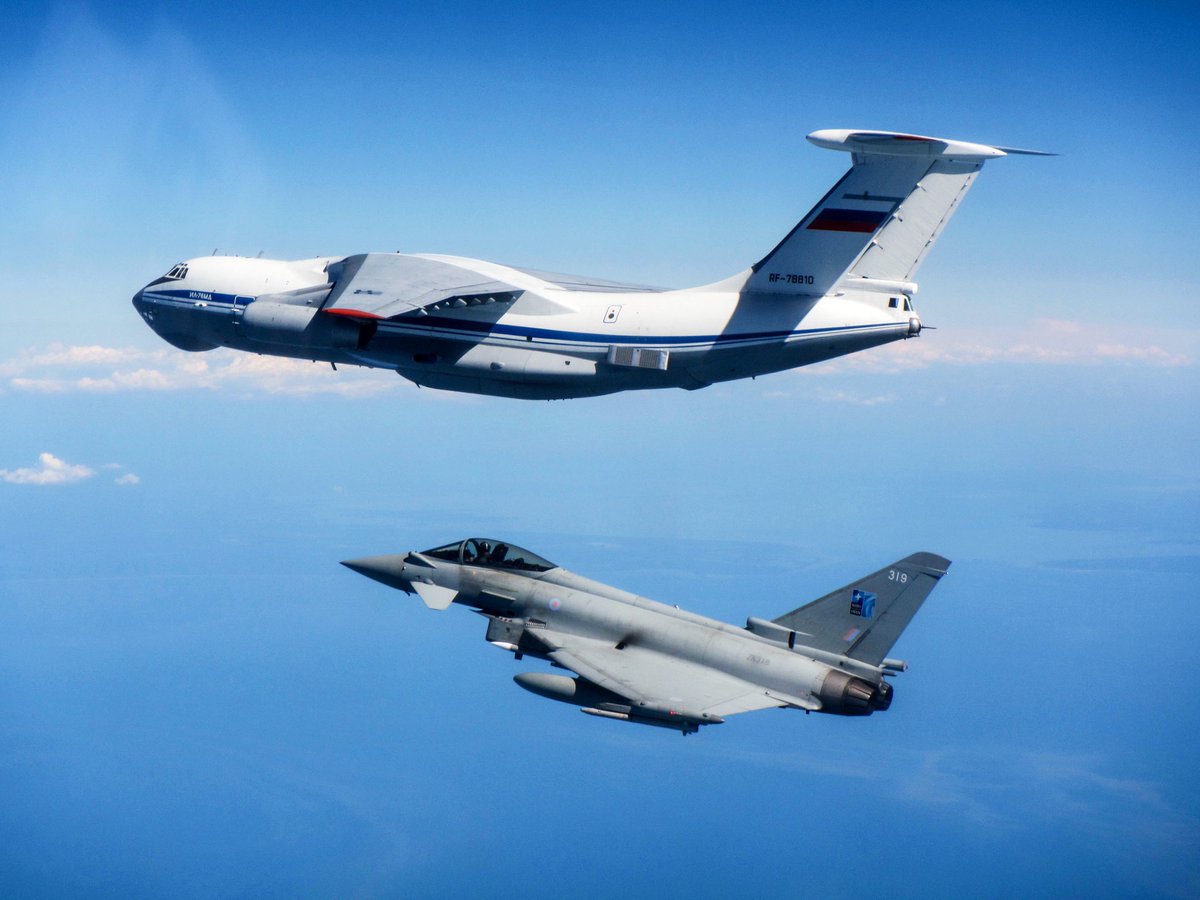RAF Typhoon jets were scrambled on Sunday to intercept a Russian IL-76 military transport aircraft flying close to Estonian airspace. New Defence Sec @BWallaceMP said [we] are always ready to react to any scenario as we continue our commitment to our NATO allies.