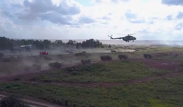 Russian army drill in Kaliningrad region