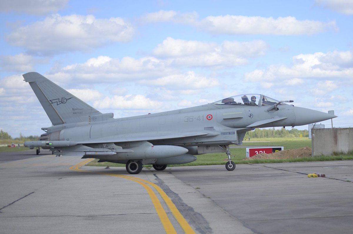 Italy assumes the command of NATO's Baltic Air Policy Mission. Italian Eurofighters are based on a Lithuanian base