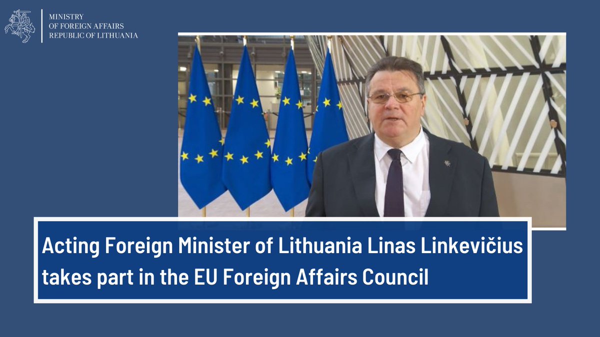 Linas Linkevicius: No alternative for strong Transatlantic link- the backbone of Europe's &world's security. At EU FAC I stressed the importance of strong partnership with US, NATO -EU coop. in: security, anti-terrorism, climate, energy, policies vis-a-vis other powers, notably Russia & China
