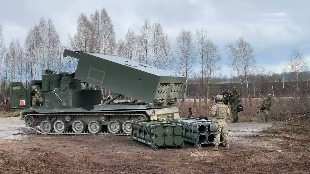 Preparing for the MLRS live fire exercise in Tapa with @USArmyEURAF and Estonian and @NATO Allies