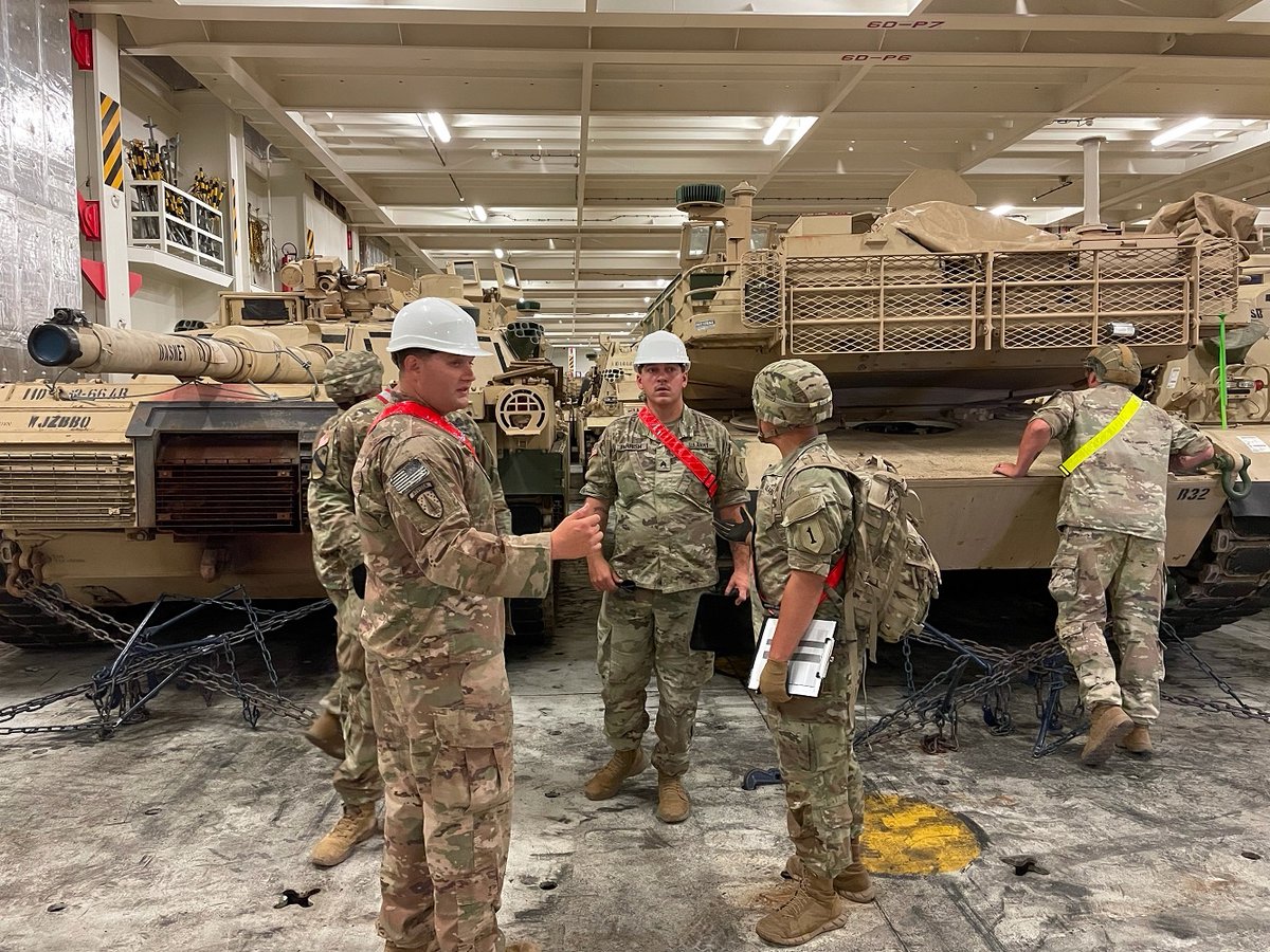 New @USArmy rotation arrives in KlaipedaPort. American troops presence on Lithuanian soil - strong message of deterrence and assurance