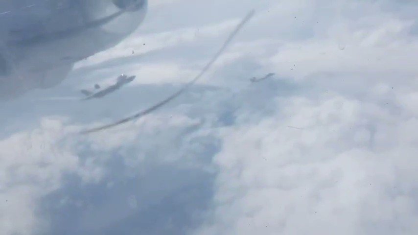 Another video of Italian F-35A fighters escorting a Russian aircraft (looks like an An-26) over the Baltic Sea