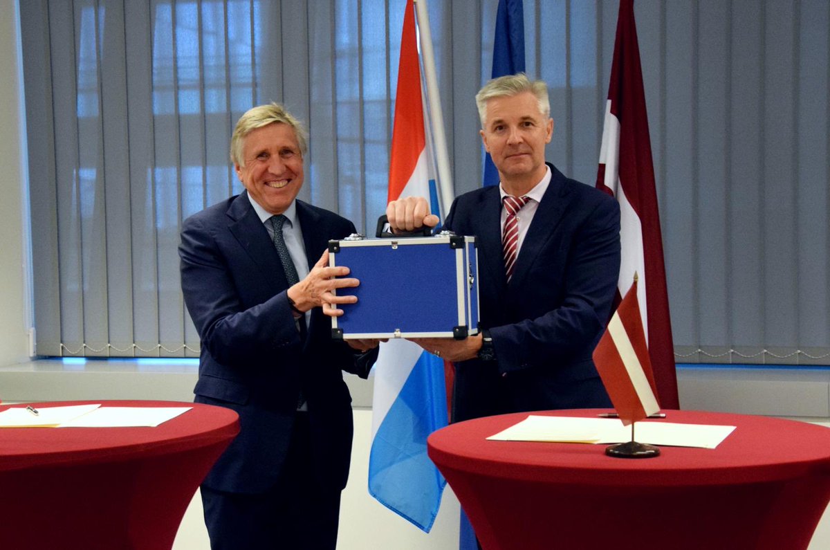Minister of Defence of Latvia: Today in Brussels we received 5.7 million. euro from the Luxembourg government to get rid of the Soviet dirty heritage by cleaning up the pollution left at Lielvārde airfield