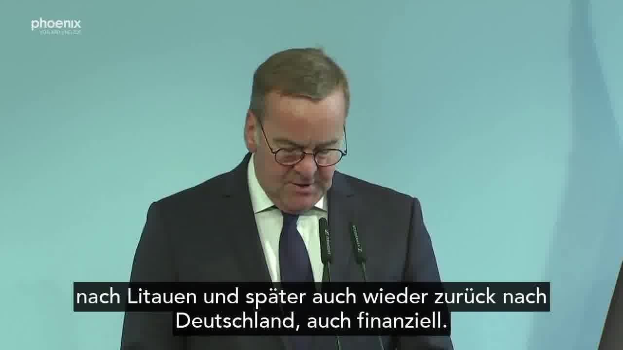 The Article Law on the Turning Point and the additional agreement with Lithuania are extremely important steps on the path of the Lithuania Brigade, said Defense Minister Boris Pistorius. It allows soldiers to serve more flexibly and improves the framework conditions. @BMVg_Bundeswehr