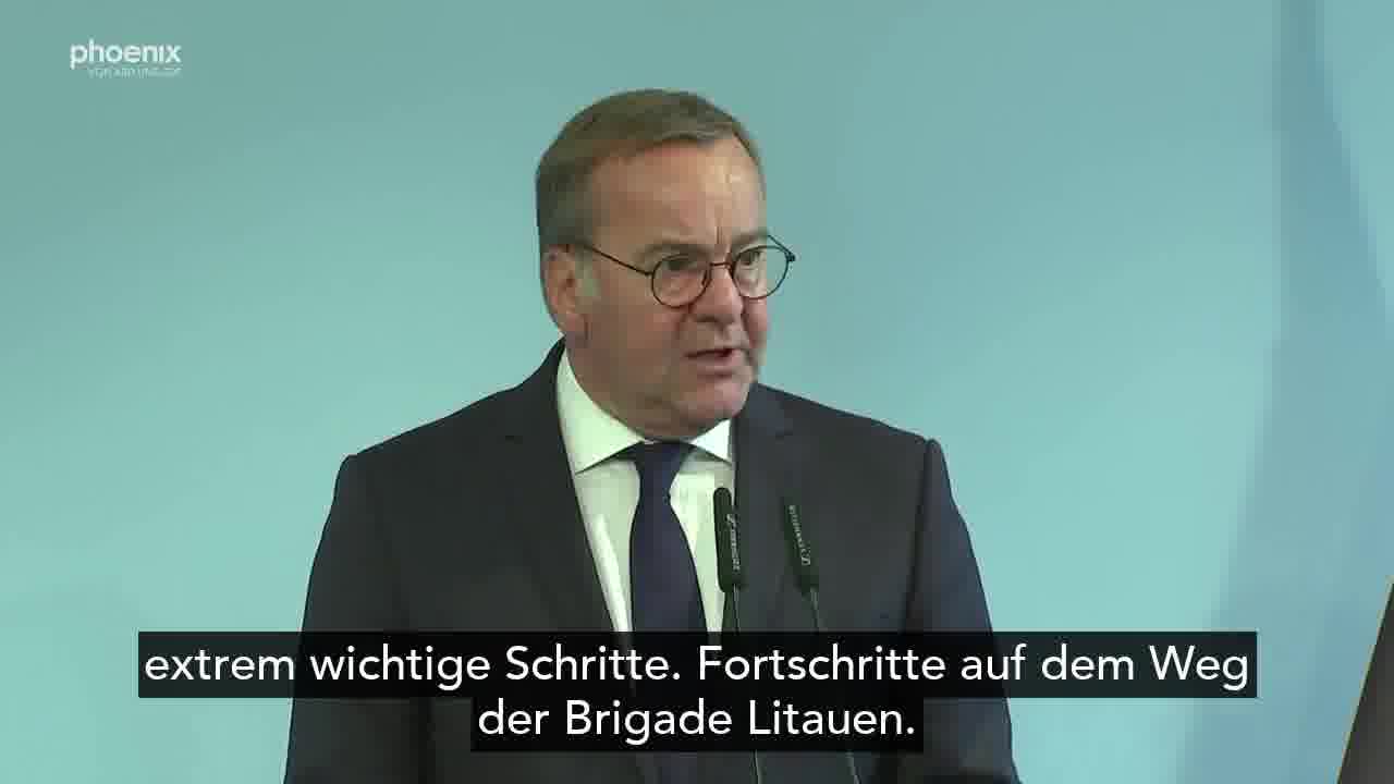 The Article Law on the Turning Point and the additional agreement with Lithuania are extremely important steps on the path of the Lithuania Brigade, said Defense Minister Boris Pistorius. It allows soldiers to serve more flexibly and improves the framework conditions. @BMVg_Bundeswehr