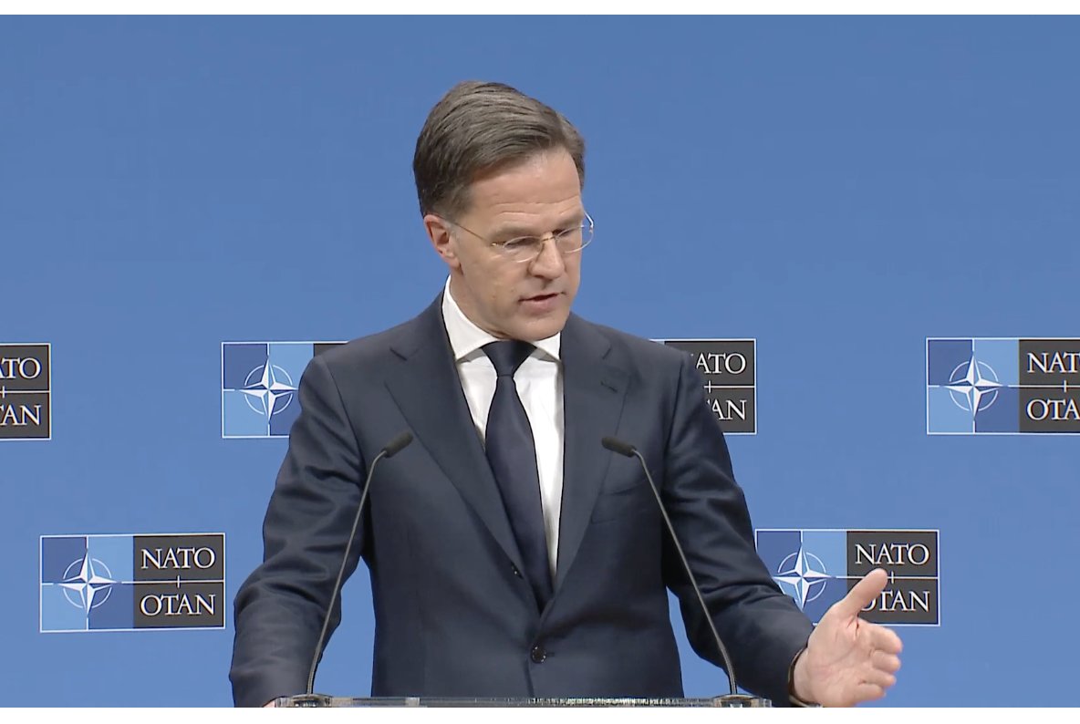 NATO chief Rutte says there's no option but to raise defense spending by GDP to north of 3% because there's no choice.  Otherwise, he warns, in four or five years, NATO simply won't be able to defend its territory